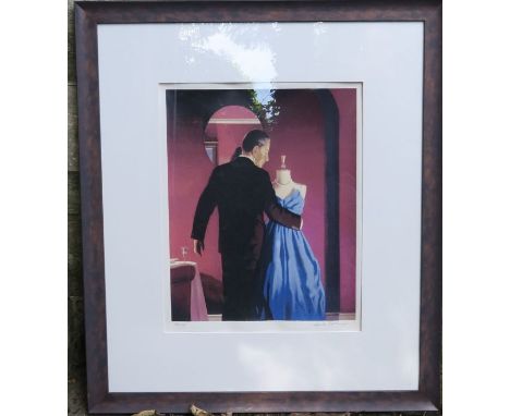Jack Vettriano, signed limited edition print, Man with Mannequin, 58/295, 22ins x 17ins