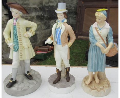 Three Royal Worcester figures, from the Hadley Collection -&nbsp;All good condition