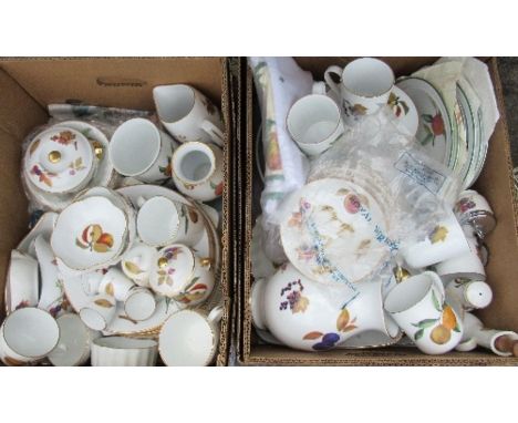 A collection of Royal Worcester Evesham pattern china