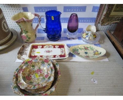 A collection of assorted china, including Poole