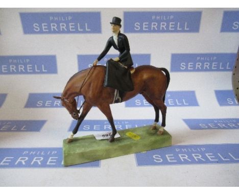 A Royal Worcester model, At the meet, af