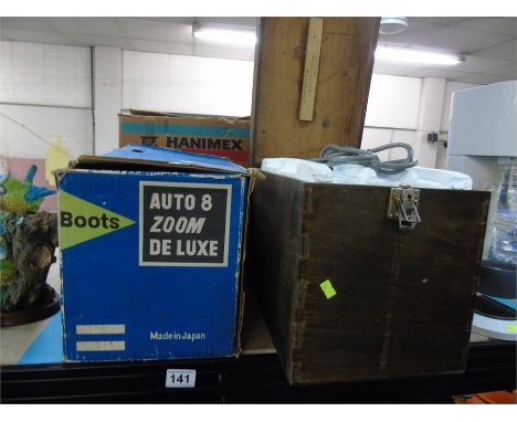 4 BOXES PROJECTOR + SLIDE ITEMS