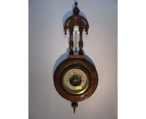 WALL HANGING BAROMETER/THERMOMETER