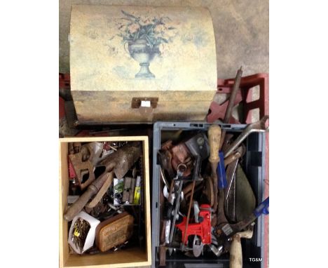 A tray containing various tools to include Spanners and workshop consumables