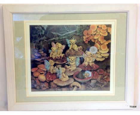 A signed print 'Sue Willis'  of Teddy bears