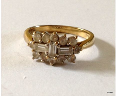 A 9ct gold ring size K