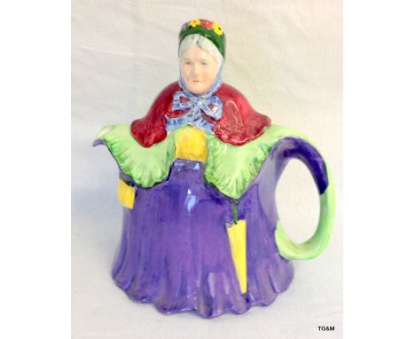 A Victorian figure teapot