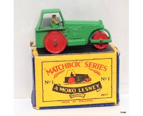 Matchbox 1 - 75 Series No 1 Diesel road roller, boxed
