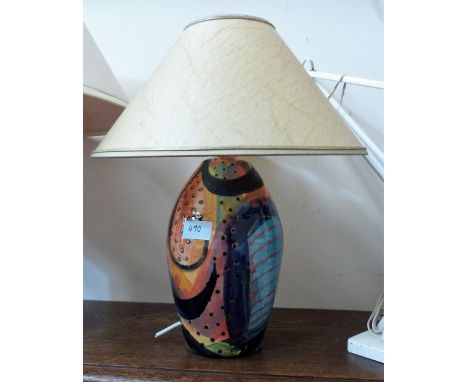 Three ceramic based table lamps