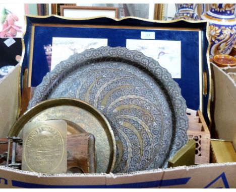 Postal scales and other wood and metalware
