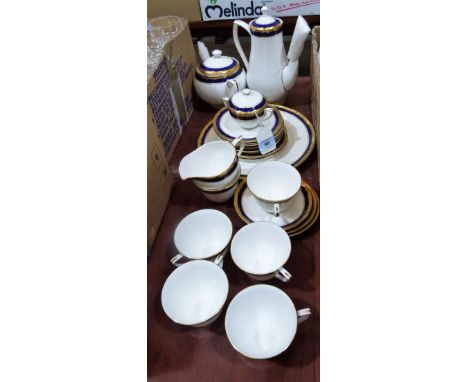 A Royal Worcester 'Aston' part tea and coffee service comprising 23 pieces