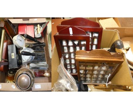 A quantity of miscellaneous items, to include seals, timing clocks, ship lamp, metronome and various other items (2). 