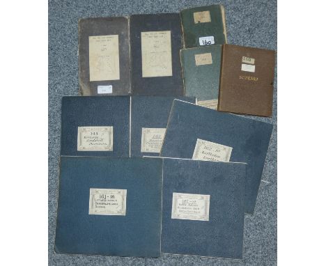 A collection of folded canvas maps of local interest, to include Scarborough (Scorbro), Commissioners Beverley and Barmston D