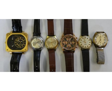 A Quantity of gentleman's wristwatches, to include a Tissot Seastar, Rotary GT, M.Johasson together with three others (6) 