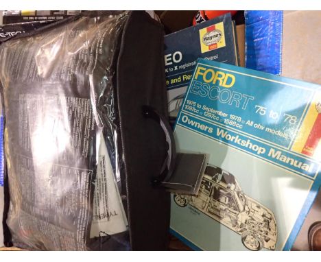 Mixed car items to include alloy cleaners and Rover headlights. Not available for in-house P&amp;P 