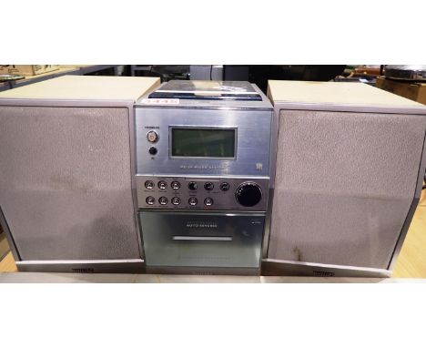 Phillips micro system, CD/ cassette player. All electrical items in this lot have been PAT tested for safety and have passed.