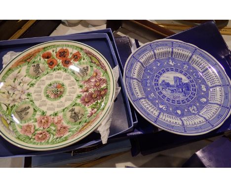 Six Spode plates and other plates. Not available for in-house P&amp;P 