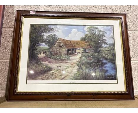 Framed print The Old Barn by Ron Beaton. Not available for in-house P&amp;P 