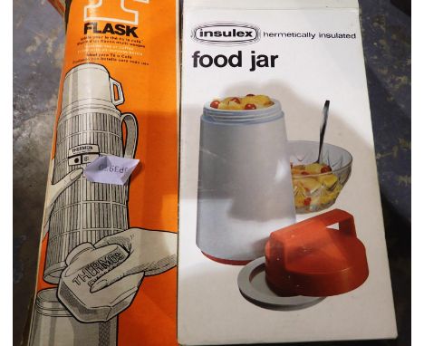 Flask and food jars. Not available for in-house P&amp;P 