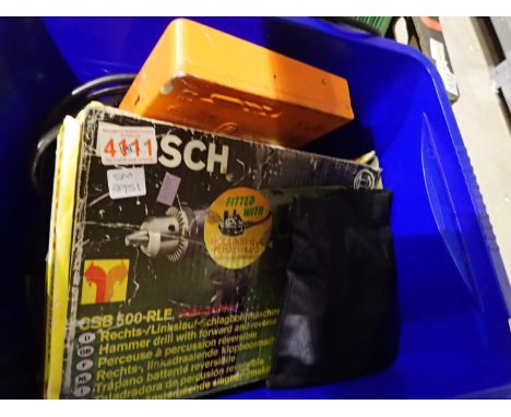 Boxed Bosch CSB 500-RLE electronic drill, another drill and drill bits etc. Not available for in-house P&amp;P 