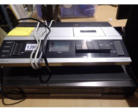 Bang &amp; Olufsen Beocord 1900 cassette deck and a Technics quarts synthesiser tuner. All electrical items in this lot have 
