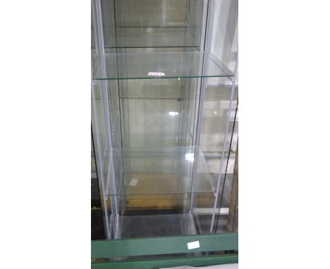 Three shelf Ikea display cabinet, 46 x 36 x 160 cm. Not available for in-house P&amp;P 