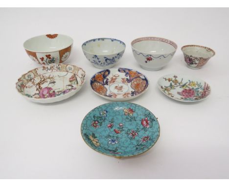 19th Century Oriental tea bowls and saucers 