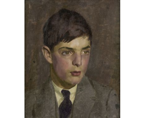 Henry Lamb (British, 1883-1960)Portrait of a Petersfield Boy signed 'H. Lamb' (on the overlap)oil on canvas40.5 x 33 cm. (16 