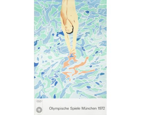 David Hockney R.A. (British, born 1937)Olympische Spiele München 1972 lithographic poster printed in colours, 1970, on wove, 