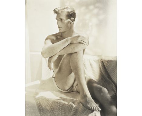 Horst P. Horst (German/American, 1906-1999)Portrait of a handsome man (Fred) bears an inventory number in the negative, hand 