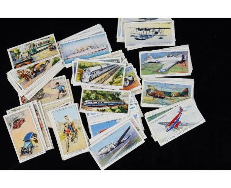 Cigarette Cards,  Transport, a collection of sets to include Player's Aeroplanes Civil, Aircraft of the Royal Air Force, Inte