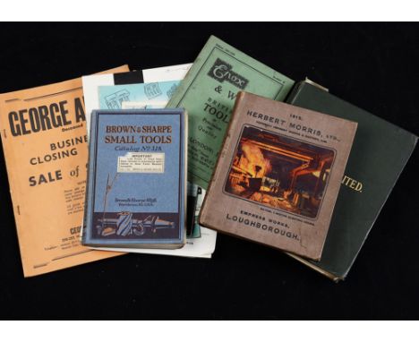 Trade catalogues: Tools and Equipment catalogues, from Mosers Ltd circa 1900, Herbert Morris 1909, Browne & Sharpe 1929, Star