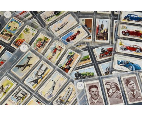 Cigarette Cards, Transport, a selection by various Manufacturers to include Will's Railway Equipment, Railway Engines, Speed,