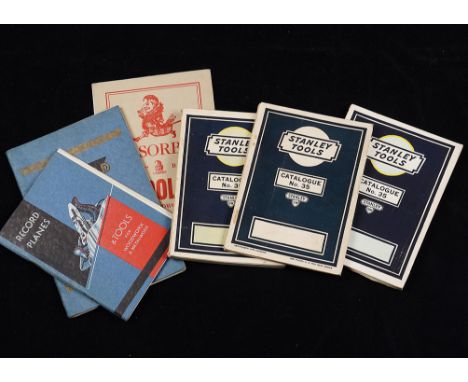 Trade catalogues: Tools; Stanley No. 35, 1929, 1931, 1938; I. Sorby; Marples, n.d.; Record 1932, 1934, 1956; Disston Saw Manu