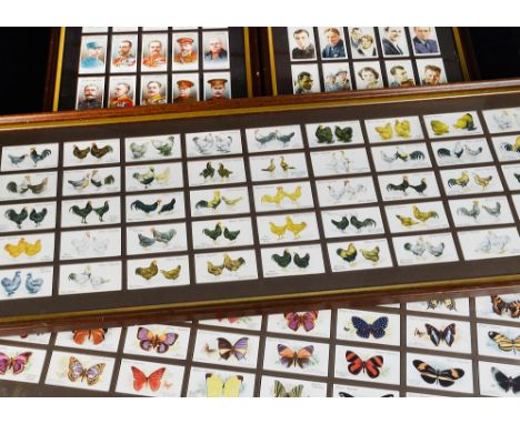 Cigarette Cards, Mixture, four matching framed and glazed (with clear back board) sets to include horizontally displayed Play