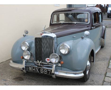 TO BE SOLD AT 12 NOON PRECISELY:1951 ALVIS TA21 MULLINER BODIED FOUR DOOR SALOON CAR.  REG. NO WHX 697.  Chassis number: 2407