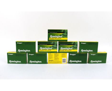 One hundred Remington 12 bore slugs, 2 3/4", one ounce. FIREARMS CERTIFICATE REQUIRED.  WE CANNOT POST AMMUNITION.