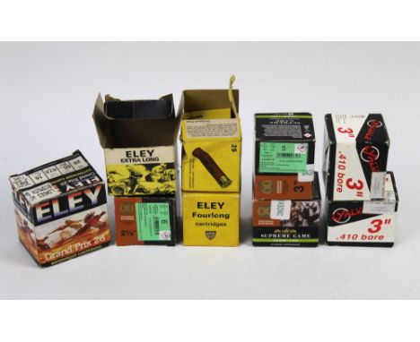 +/- One hundred and sixty 410 shotgun cartridges, various sizes to include 3" and 2 1/2", together with fifteen 28 bore shotg