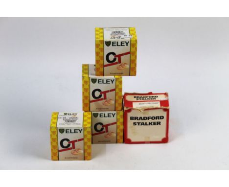 Four boxes 100 rounds of 20 bore shotgun cartridges, Eley CT, 24 gram, 7 1/2 shot fibre wad together with a small quantity of