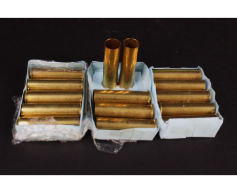 Fifteen CBC metallic 20 bore shotgun cartridges, primed but empty.  SHOTGUN CERTIFICATE REQUIRED.  WE CANNOT POST AMMUNITION.