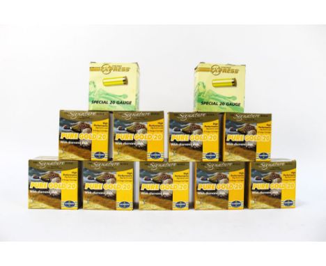 Two hundred and seventy five 20 bore shotgun cartridges, to include two hundred and twenty five Gamebore Pure Gold 20, No 5 s