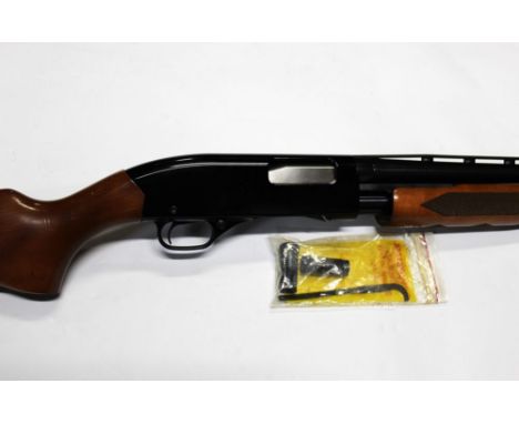 A Winchester Model 1300 20 bore pump action shotgun, with 27 1/2"" multi choke barrel, comes with three chokes and choke key,