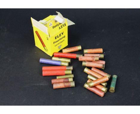 +/- Thirty 410 shotgun cartridges, metallic, paper and plastic to include Eley Almac, Eley Fourlong etc.  SHOTGUN CERTIFICATE