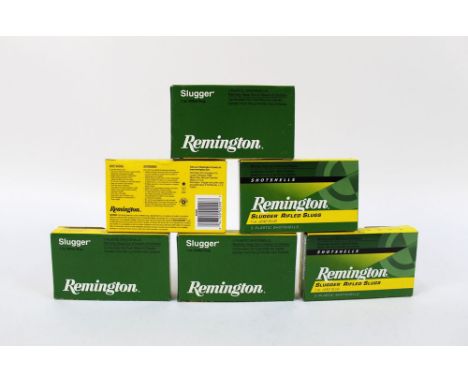 Sixty rounds Remington 12 bore slugs, 2 3/4", one ounce. FIREARMS CERTIFICATE REQUIRED.  WE CANNOT POST AMMUNITION.