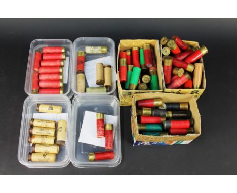 A box lot of collectors cartridges, 12 bore to include Eley trap shooting cartridge, Sporting Life by WW Greener London & Bir