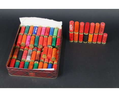 A box of eighty 12 bore shotgun collectors cartridges, to include Portland Special Cartridge by A Kerr Hamilton, Clyde Cartri