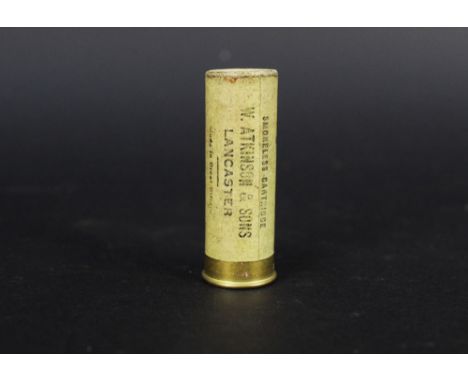 W Atkinson & Sons Lancaster, Atkinson's Utility 12 bore shotgun cartridge head stamped Eley Kynoch and loaded with No. 8 shot