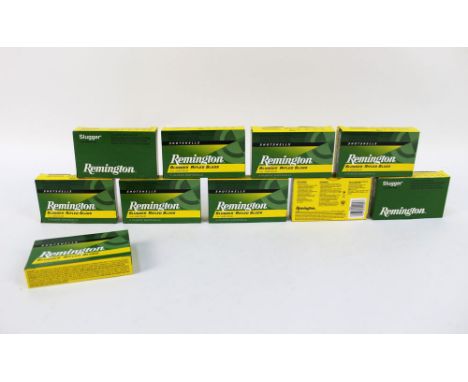 One hundred Remington 12 bore slugs, 2 3/4", one ounce. FIREARMS CERTIFICATE REQUIRED.  WE CANNOT POST AMMUNITION.