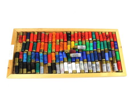 One hundred + collectors shotgun cartridges, plastic cased to include The Monarch by AG Gibb Culter Cargill PLC Agricultural 