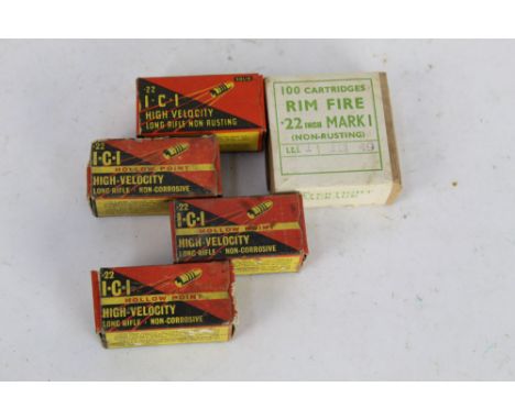 Three hundred cal 22 LR rifle cartridges, to include 100 dated 1/12/49.  FIREARMS CERTIFICATE REQUIRED.  WE CANNOT POST AMMUN